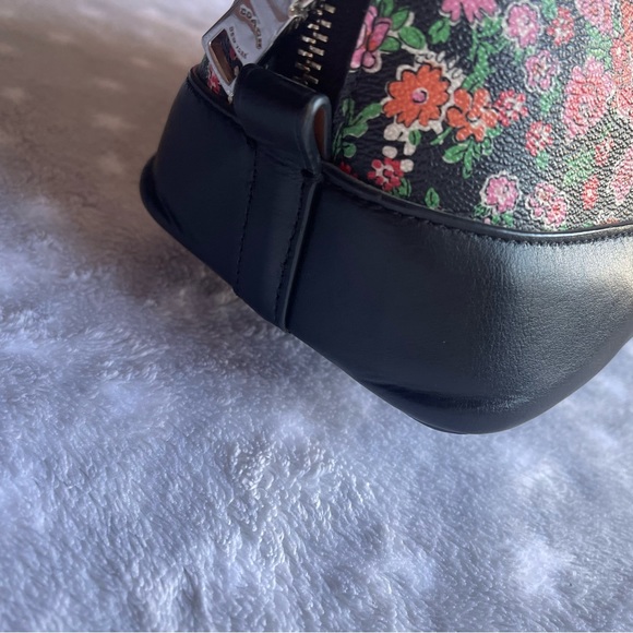 Coach sierra crossbody - Black & Pink Floral Mini Bowler-Style - Picture 8 of 16